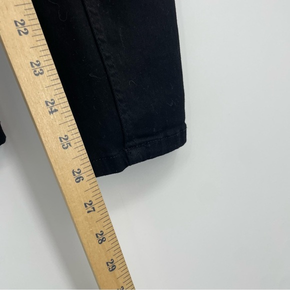 HT DENIM DURA STITCH CONSTRUCTION HI-RISE SUPER SKINNY JEANS BLACK SIZE 1 NWT - Picture 9 of 9